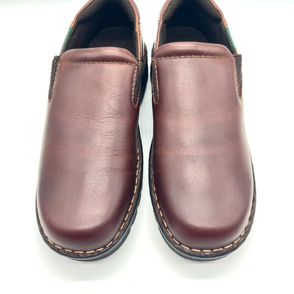 7W 7‎ WIDE WIDTH Eastland Womens Newport Brown Leather Slip On Loafers Shoes - Picture 3 of 12